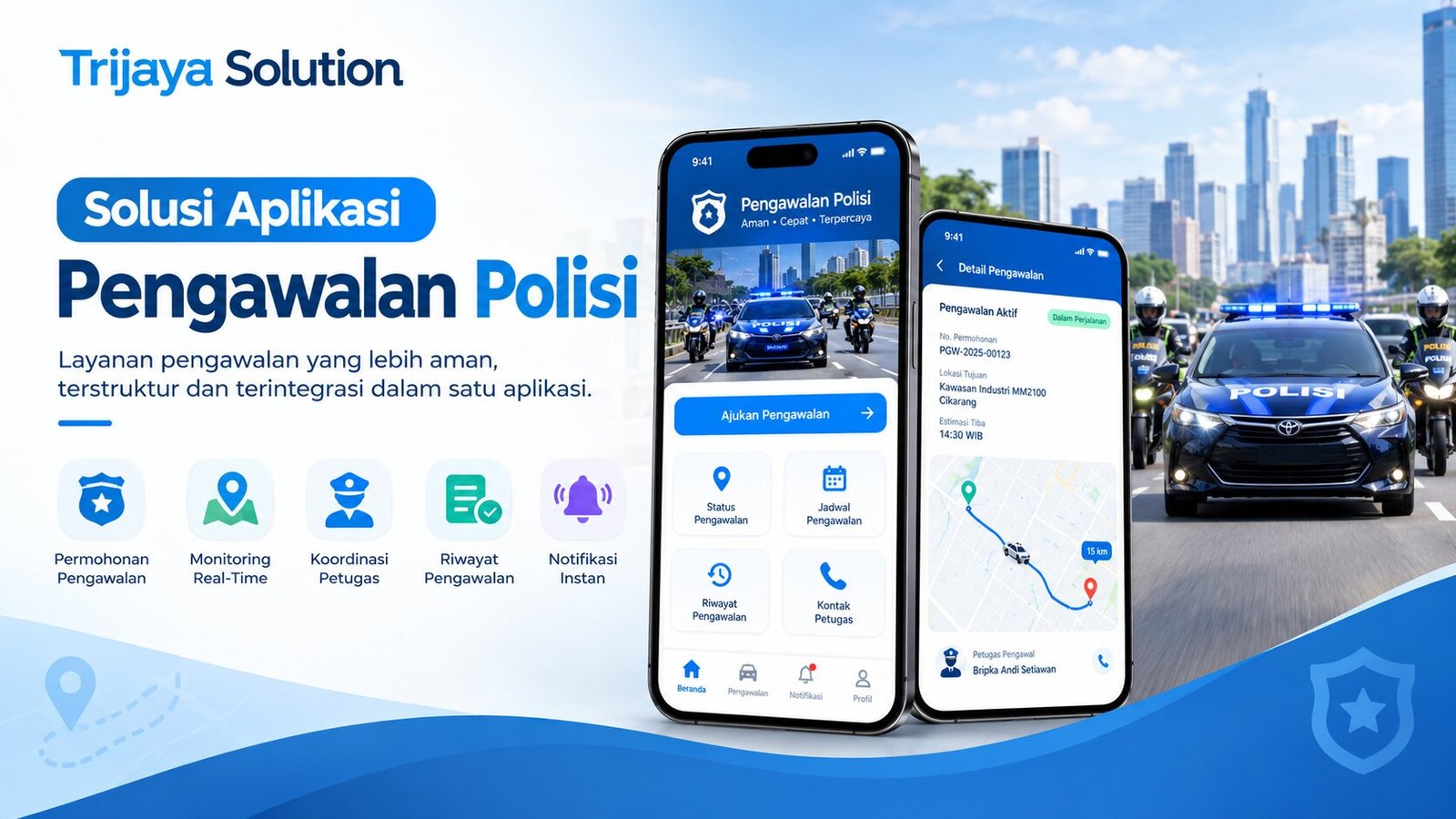 Solusi Aplikasi Pengawalan Polisi