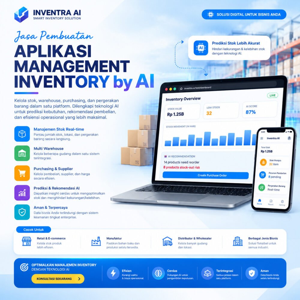 Jasa Pembuatan Aplikasi Management Inventory AI
